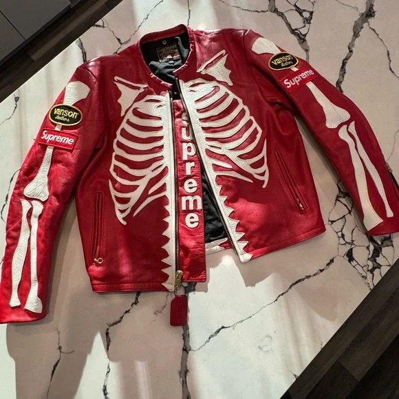 Supreme Leather Bones Jacket - Picture 8 of 14